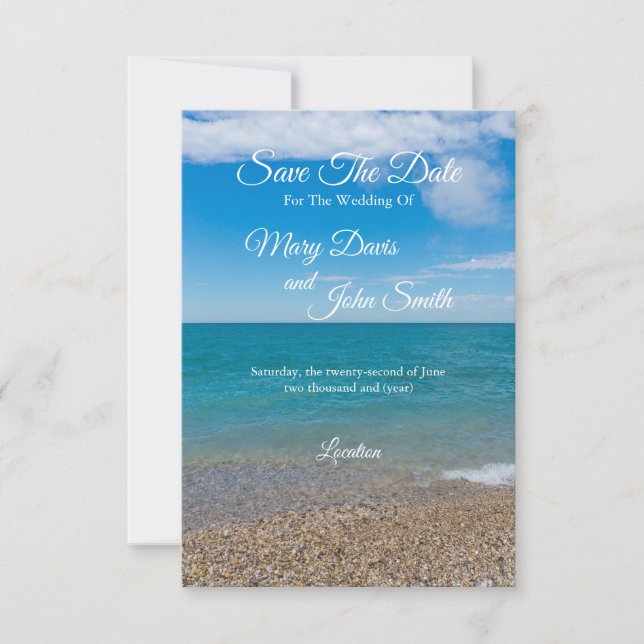 Reserva La Fecha Paraíso Azul En Michigan Salven La Fecha (Anverso)