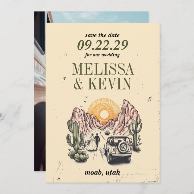 Reserva La Fecha Pareja de Cañón Offroad (Anverso / Reverso)