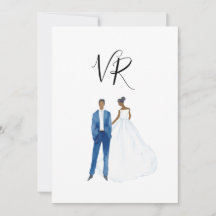 Pareja ilustrada afroamericana