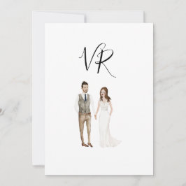 Reserva La Fecha Pareja Ilustrada Simple