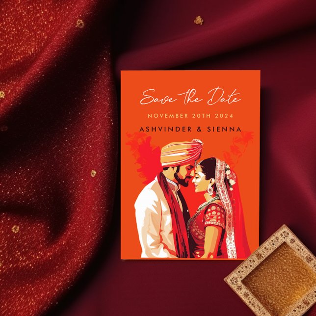 Reserva La Fecha Pareja India de Boda Ahorra la Fecha (Subido por el creador)