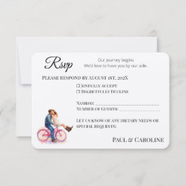 Reserva La Fecha Pareja romántica Casual moderna acuarela artística