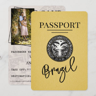 Reserva La Fecha Pasaporte amarillo de Brasil Salven la fecha