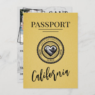 Reserva La Fecha Pasaporte Amarillo de California Guardar la fecha
