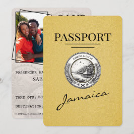 Reserva La Fecha Pasaporte amarillo de Jamaica salva la fecha