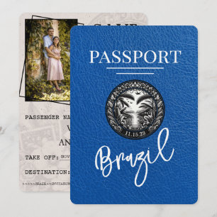 Reserva La Fecha Pasaporte azul real de Brasil Salven la fecha