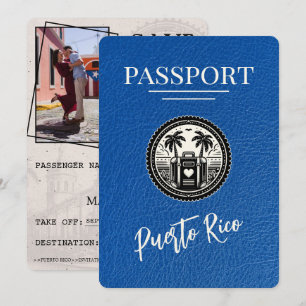 Reserva La Fecha Pasaporte azul real de Puerto Rico