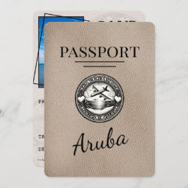 Reserva La Fecha Pasaporte Beige Aruba Salve La Fecha