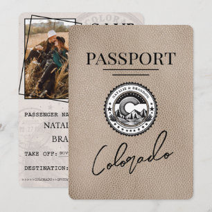 Reserva La Fecha Pasaporte Beige Colorado Salva La Fecha
