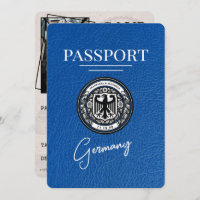 Pasaporte de Alemania Azul Real Salve la fecha