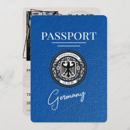 Reserva La Fecha Pasaporte de Alemania Azul Real Salve la fecha