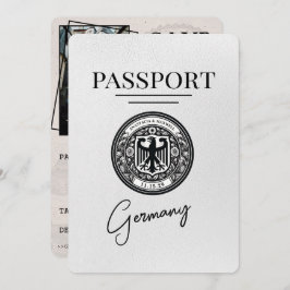 Reserva La Fecha Pasaporte de Alemania Blanca Salve La Fecha