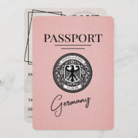 Pasaporte de Alemania Rosada Guardar la fecha