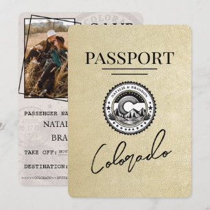 Reserva La Fecha Pasaporte de Champagne Colorado Salva la fecha