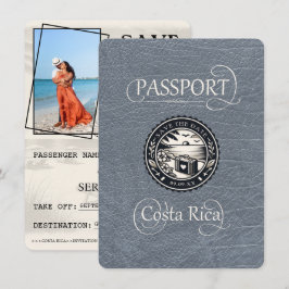 Reserva La Fecha Pasaporte de Costa Rica de plata