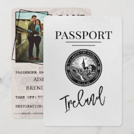 Reserva La Fecha Pasaporte de Irlanda Blanca Salve La Fecha