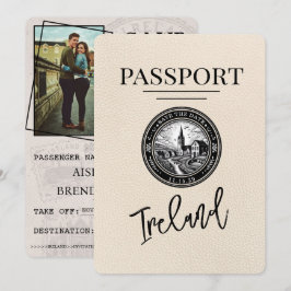 Reserva La Fecha Pasaporte de Irlanda de Marfil Salir La Fecha