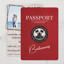 Pasaporte de las Bahamas Rojas Salva la fecha