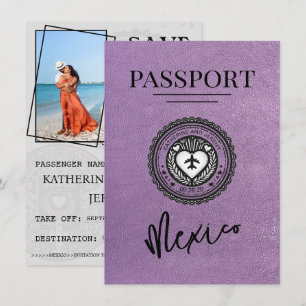 Reserva La Fecha Pasaporte de Lavender México Salve la fecha