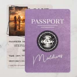 Reserva La Fecha Pasaporte de Lavender Purple Maldives Salva la fec