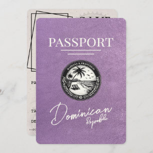 Reserva La Fecha Pasaporte de Lavender Purple República Dominicana