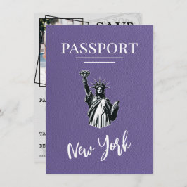 Reserva La Fecha Pasaporte de Lilac New York City Passport Save the