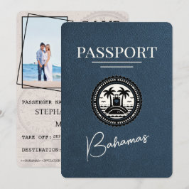 Reserva La Fecha Pasaporte de Navy Blue Bahamas salva la fecha