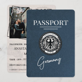 Reserva La Fecha Pasaporte de Navy Blue Germany Salve La Fecha