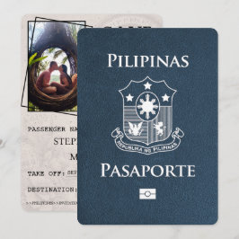 Reserva La Fecha Pasaporte de Navy Blue Philippines Salve La Fecha