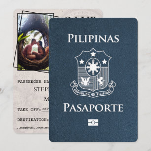 Reserva La Fecha Pasaporte de Navy Blue Philippines Salve La Fecha