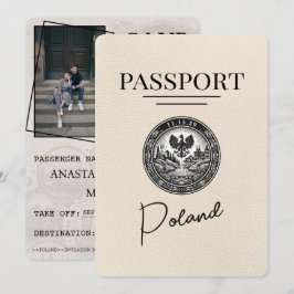 Reserva La Fecha Pasaporte de Polonia de Marfil Salir La Fecha