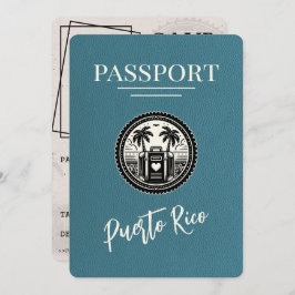 Reserva La Fecha Pasaporte de Puerto Rico Verde Azul