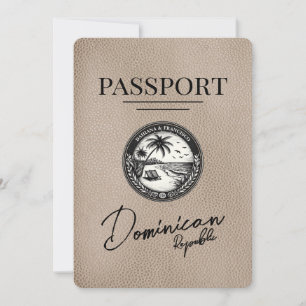 Reserva La Fecha Pasaporte de República Dominicana Beige Salve La F