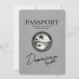 Reserva La Fecha Pasaporte de República Dominicana Gris salva la fe