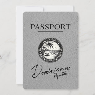 Reserva La Fecha Pasaporte de República Dominicana Gris salva la fe