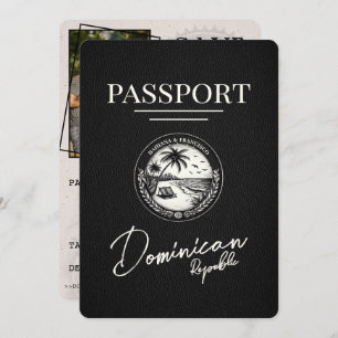 Reserva La Fecha Pasaporte de República Dominicana Negra