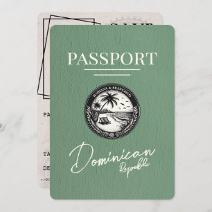 Reserva La Fecha Pasaporte de República Dominicana Verde Salva la f