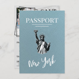 Reserva La Fecha Pasaporte de Slate Blue New York City Passport Sav