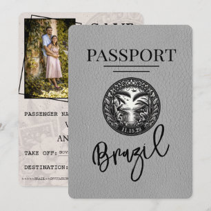 Reserva La Fecha Pasaporte gris de Brasil Salven la fecha