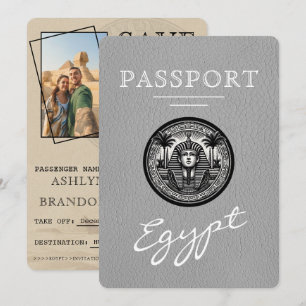 Reserva La Fecha Pasaporte gris de Egipto para guardar la fecha de 