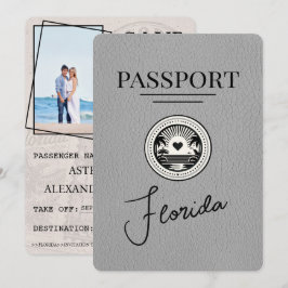 Reserva La Fecha Pasaporte gris de Florida salva la fecha