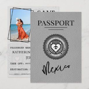 Reserva La Fecha Pasaporte gris de México salva la fecha