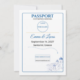 Reserva La Fecha Pasaporte Guarda la Fecha Boda en Santorini