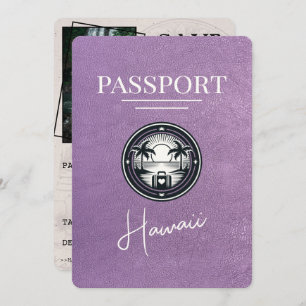 Reserva La Fecha Pasaporte Lavender Purple Hawaii Salva La Fecha