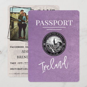 Reserva La Fecha Pasaporte Lavender Purple Ireland Passport Ahorra