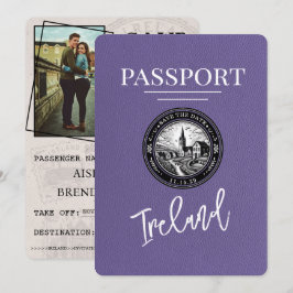 Reserva La Fecha Pasaporte Lilac Purple Ireland Salve La Fecha