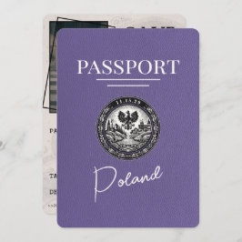 Reserva La Fecha Pasaporte Lilac Purple Poland Salva La Fecha