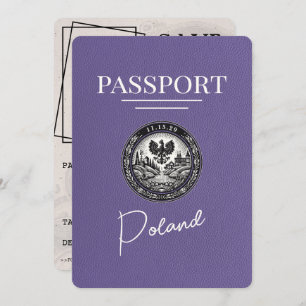 Reserva La Fecha Pasaporte Lilac Purple Poland Salva La Fecha