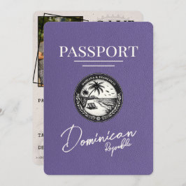 Reserva La Fecha Pasaporte Lilac Purple República Dominicana