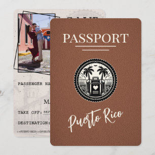 Reserva La Fecha Pasaporte marrón de Puerto Rico